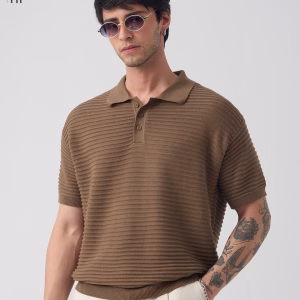 Flatknit Polo: Camelia Polos
